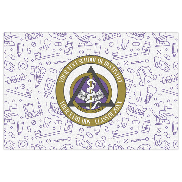 Dental Insignia / Emblem Indoor / Outdoor Rug - 4'x6' - Front Flat