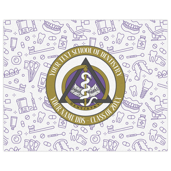 Dental Insignia / Emblem Indoor / Outdoor Rug - 8'x10' - Front Flat