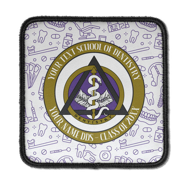 Custom Dental Insignia / Emblem Iron On Square Patch (Personalized)
