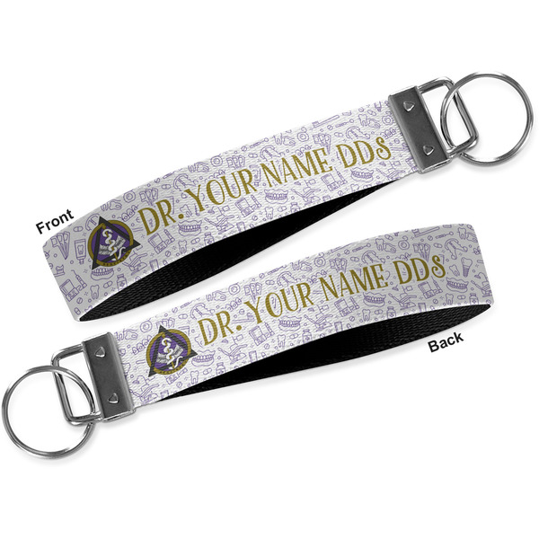 Dental Insignia / Emblem Key-chain - Metal and Nylon - Front and Back