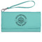 Dental Insignia / Emblem Ladies Leatherette Wallet - Laser Engraved - Teal (Personalized)