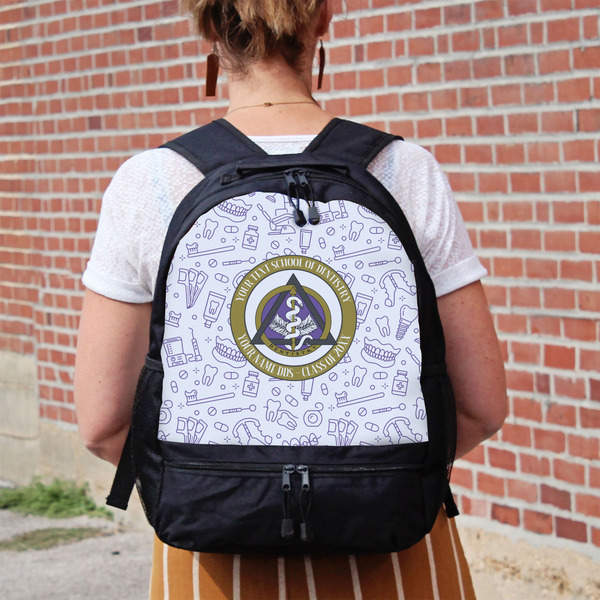 Dental Insignia / Emblem Large Backpack - Black - On Back