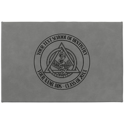 Dental Insignia / Emblem Gift Box w/ Engraved Leather Lid - Large (Personalized)