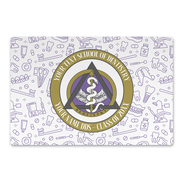 Custom Dental Insignia / Emblem Large Rectangle Car Magnet - 18" x 12" (Personalized)