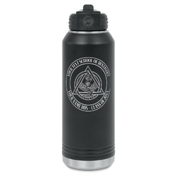 Dental Insignia / Emblem Water Bottle - Laser Engraved - Single-Sided (Personalized)