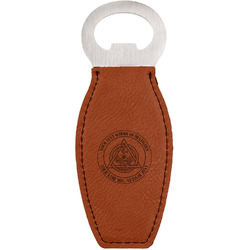 Emblem of Dentistry Leatherette Bottle Opener - Double-Sided (Personalized)