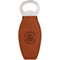 Dental Insignia / Emblem Leather Bar Bottle Opener - FRONT