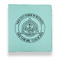 Dental Insignia / Emblem Leather Binders - 1" - Teal - Front View