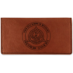 Dental Insignia / Emblem Leatherette Checkbook Holder - Double-Sided (Personalized)