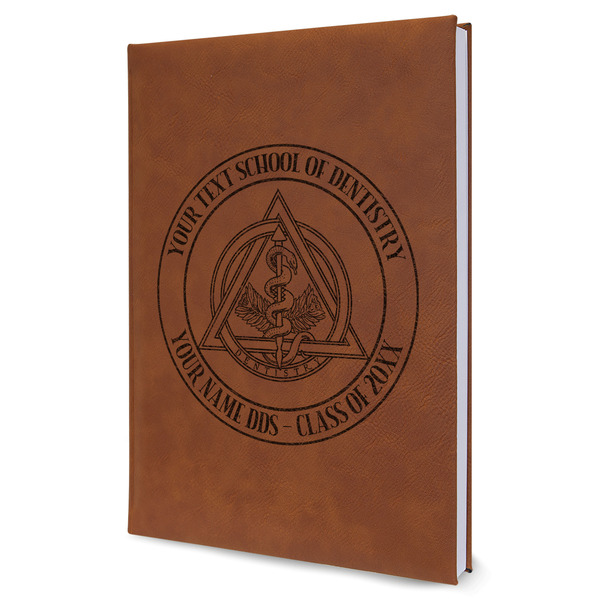 Custom Dental Insignia / Emblem Leather Sketchbook (Personalized)
