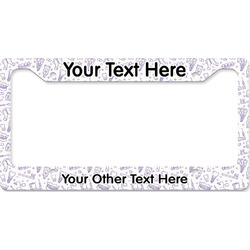 Dental Insignia / Emblem License Plate Frame - Style B (Personalized)