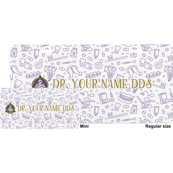 Dental Insignia / Emblem License Plate - Sizes - Four Holes