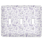 Dental Insignia / Emblem Light Switch Cover - 3 Toggle Plate