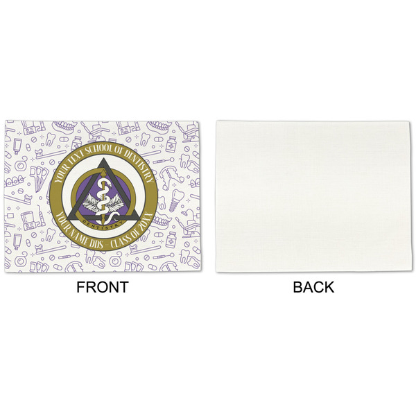 Dental Insignia / Emblem Linen Placemat - APPROVAL Single (single sided)
