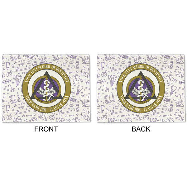 Dental Insignia / Emblem Linen Placemat - APPROVAL (double sided)