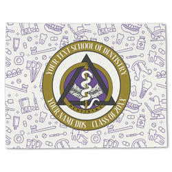 Dental Insignia / Emblem Single-Sided Linen Placemat - Single (Personalized)