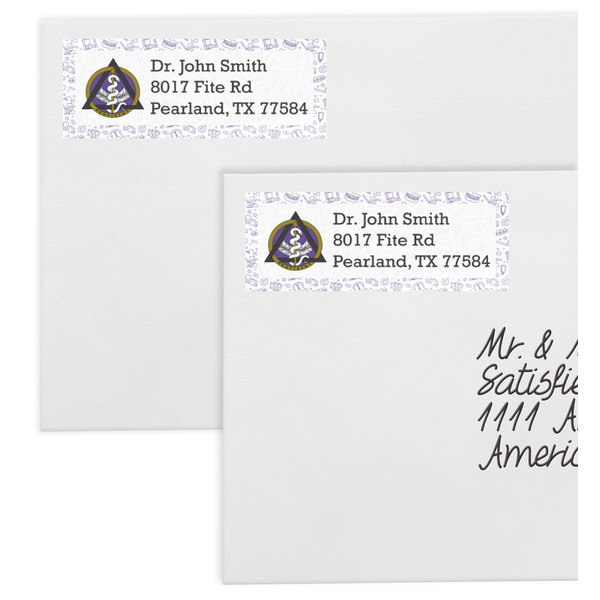 Dental Insignia / Emblem Mailing Labels - Double Stack Close Up