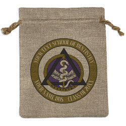 Dental Insignia / Emblem Burlap Gift Bag (Personalized)
