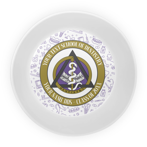 Dental Insignia / Emblem Melamine Bowl - Center