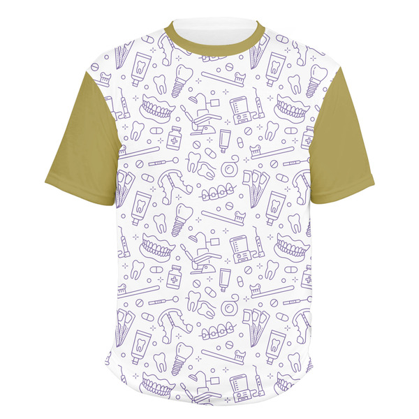 Custom Dental Insignia / Emblem Men's Crew T-Shirt - 2X Large