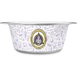 Dental Insignia / Emblem Stainless Steel Dog Bowl - Large (Personalized)