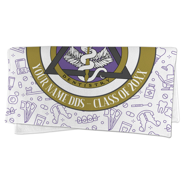 Dental Insignia / Emblem Microfiber Dish Rag - FOLDED (half)