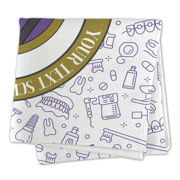 Dental Insignia / Emblem Microfiber Dish Rag - FOLDED (square)
