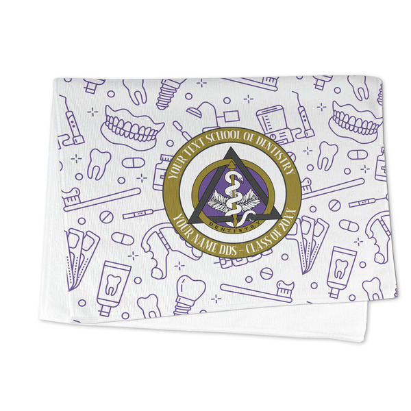 Dental Insignia / Emblem Microfiber Dish Towel - FOLDED HALF