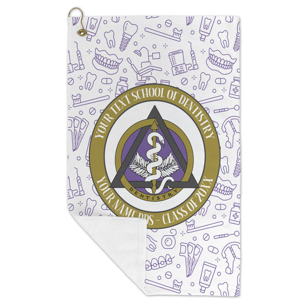 Dental Insignia / Emblem Microfiber Golf Towels - FOLD