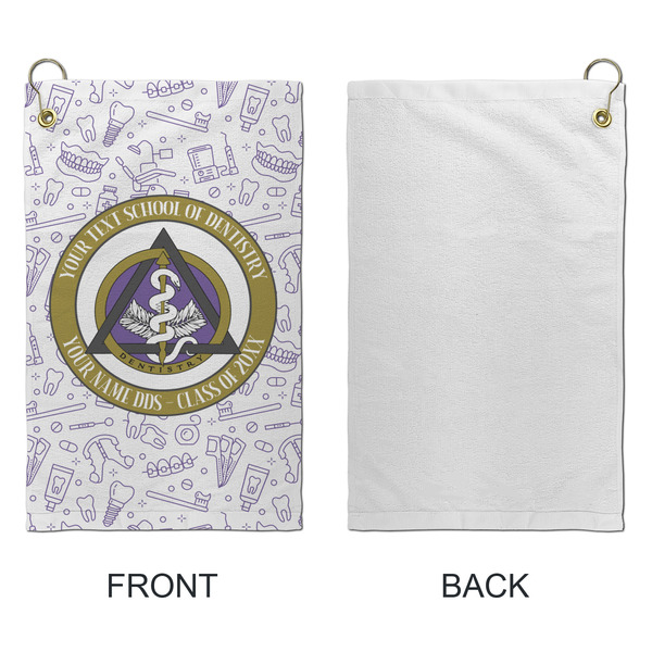 Dental Insignia / Emblem Microfiber Golf Towels - Small - Approval
