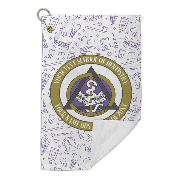 Dental Insignia / Emblem Microfiber Golf Towels Small - Front Folded