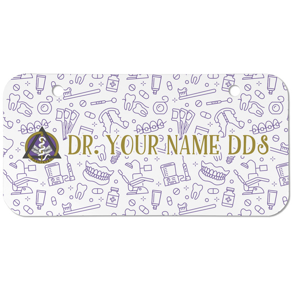 Dental Insignia / Emblem Mini Bicycle License Plate - Two Holes