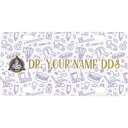Dental Insignia / Emblem Mini / Bicycle License Plate - 4 Holes (Personalized)