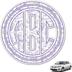 Dental Insignia / Emblem Monogram Car Decal (Personalized)