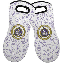 Dental Insignia / Emblem Neoprene Oven Mitts - Set of 2 (Personalized)