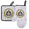 Dental Insignia / Emblem Left Oven Mitt & Pot Holder Set (Personalized)