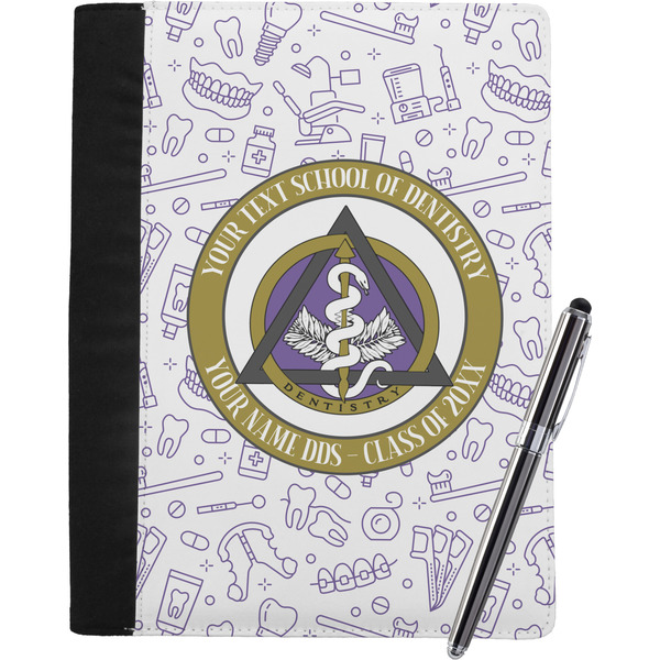 Custom Dental Insignia / Emblem Notebook Padfolio - Large (Personalized)