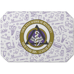 Dental Insignia / Emblem Dining Table Mat - Octagon - Single - Single-Sided (Personalized)