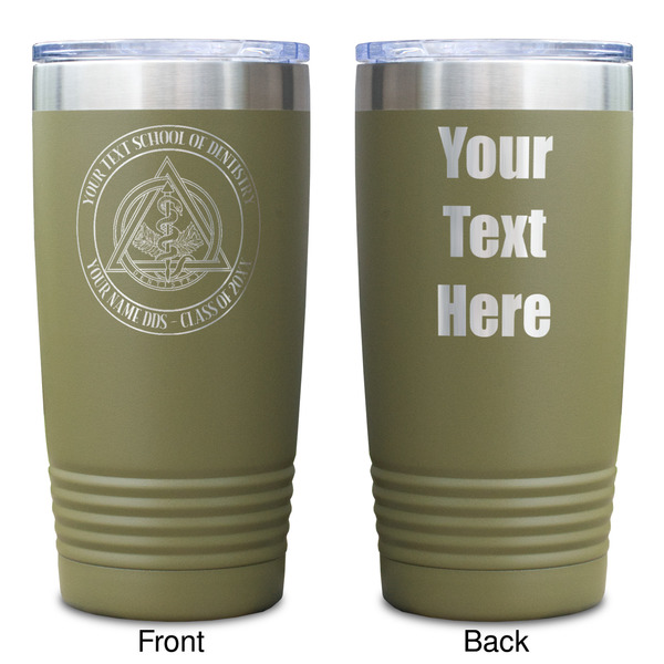 Dental Insignia / Emblem Olive Polar Camel Tumbler - 20oz - Double Sided - Approval