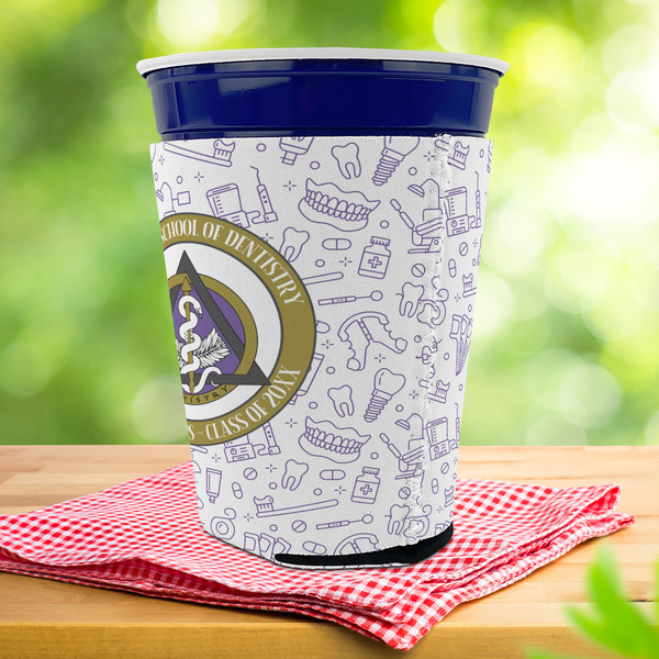 Dental Insignia / Emblem Party Cup Sleeves - with bottom - Lifestyle