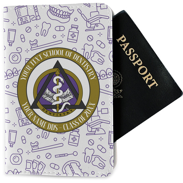 Custom Dental Insignia / Emblem Passport Holder - Fabric (Personalized)