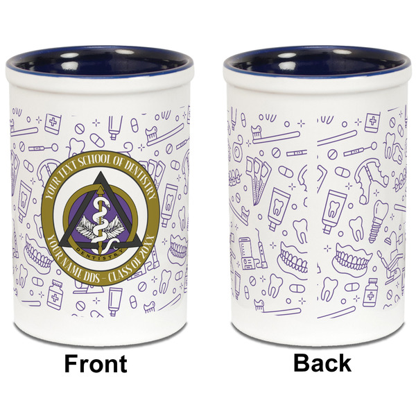 Dental Insignia / Emblem Pencil Holder - Blue - approval