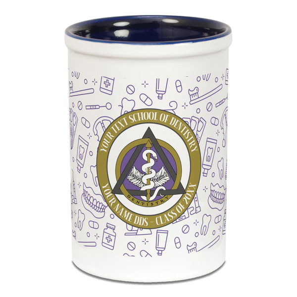 Dental Insignia / Emblem Pencil Holder - Blue