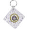 Dental Insignia / Emblem Diamond Plastic Keychain (Personalized)