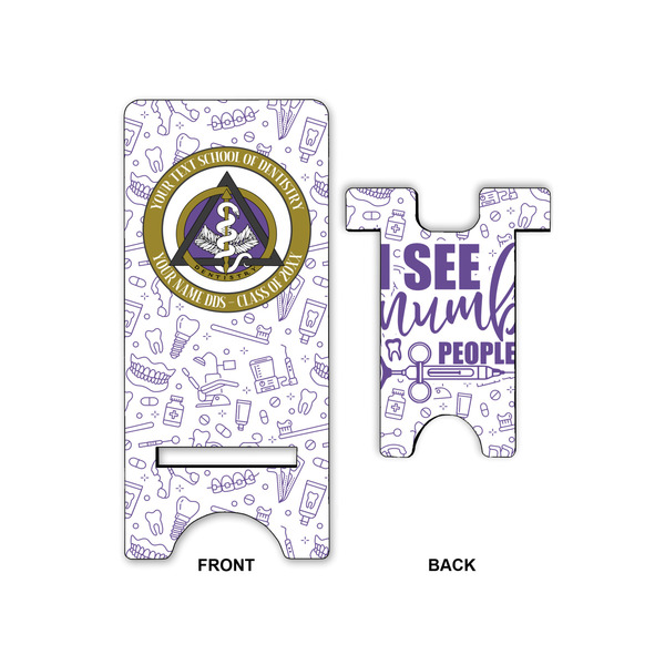 Dental Insignia / Emblem Phone Stand - Small - Front & Back