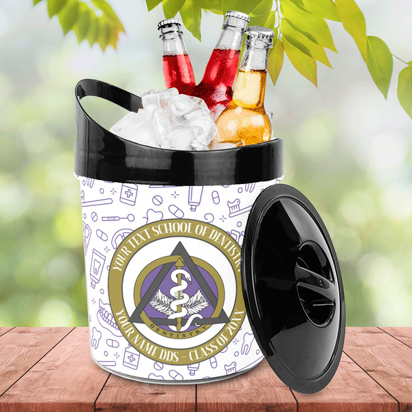 Dental Insignia / Emblem Plastic Ice Bucket - Lifestyle