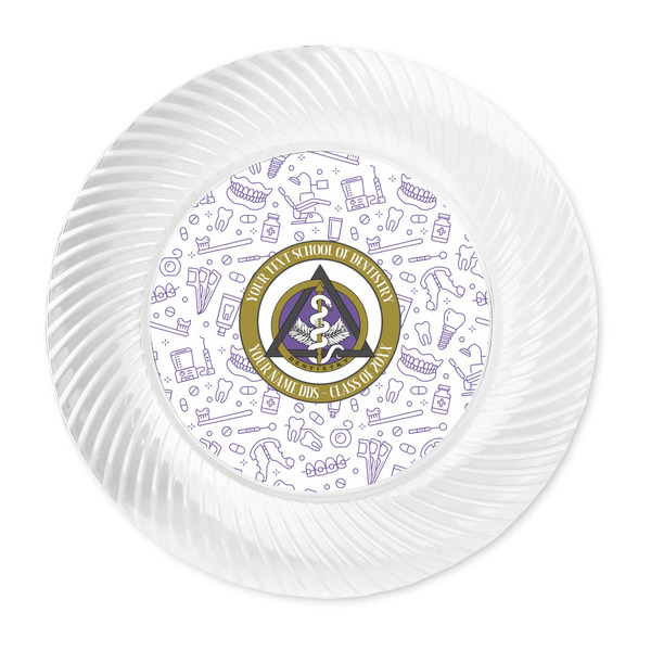 Dental Insignia / Emblem Plastic Party Dinner Plates - Approval