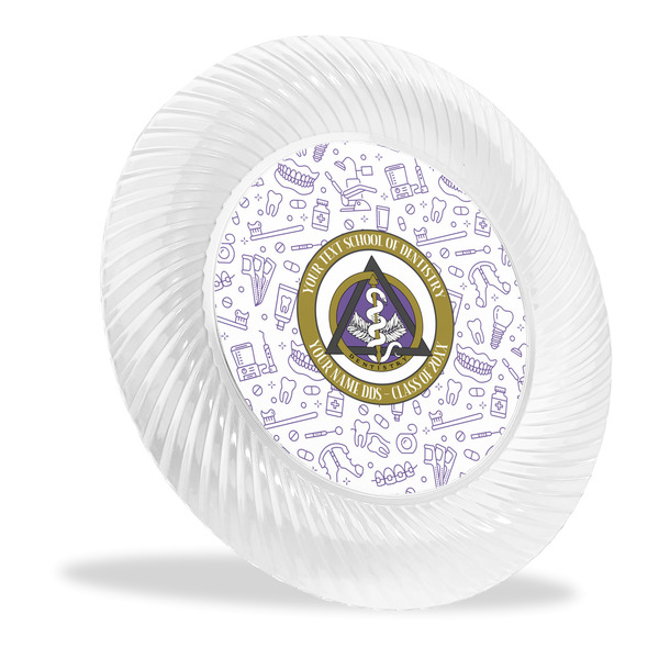 Custom Dental Insignia / Emblem Plastic Party Dinner Plates - 10" (Personalized)