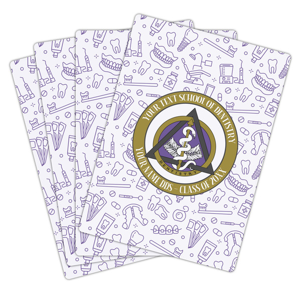Dental Insignia / Emblem Playing Cards - Hand Back View