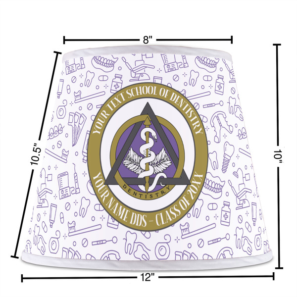 Dental Insignia / Emblem Poly Film Empire Lampshade - Dimensions